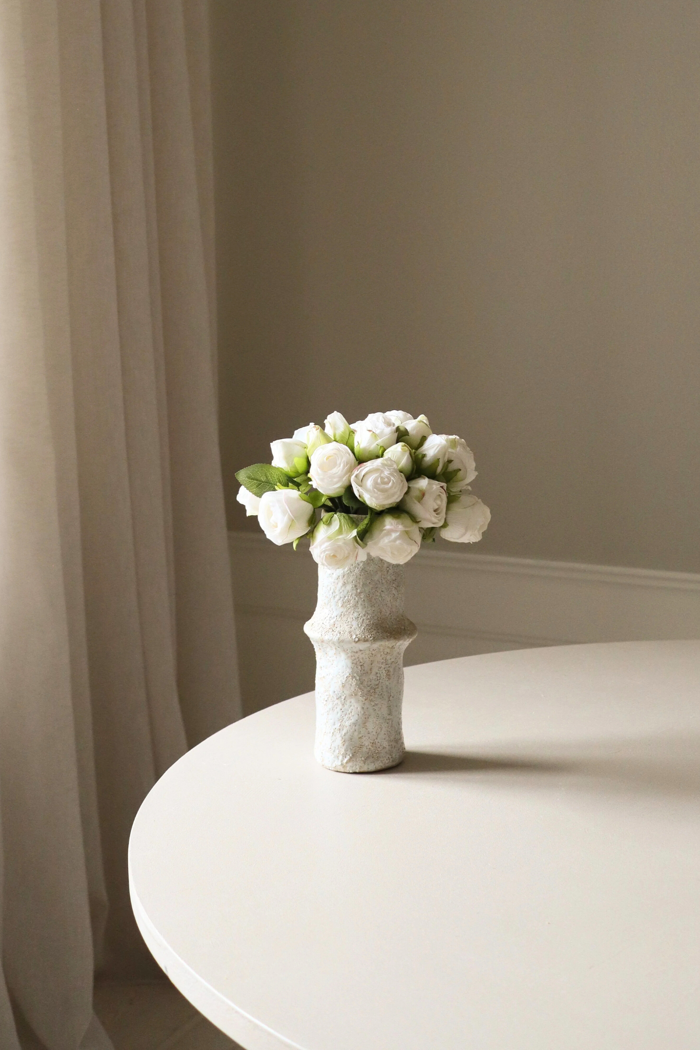 Mini Rose buket - hvid